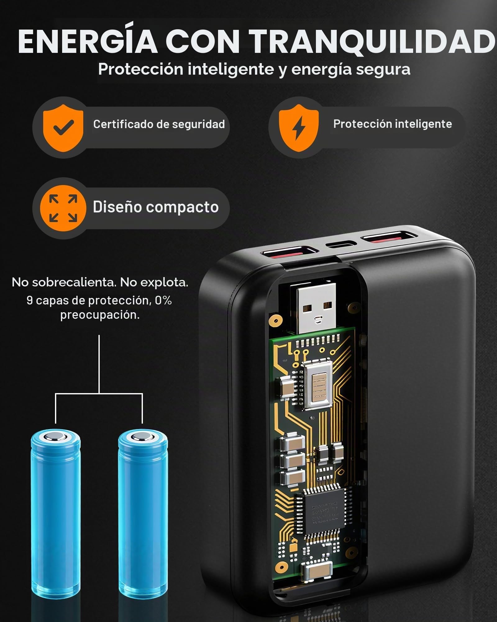 Loowoko Sudadera con Capucha calefactable Unisex con Power Bank 10000 mAh – 3 Niveles de Temperatura + 6 Zonas de Calor – Lavable – para Trabajo Exterior, Moto, Paseos