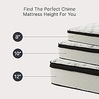 Vista 8 de Signature Design by Ashley - Colchón de espuma viscoelástica tamaño Queen de 12 pulgadas con té verde y gel de carbón