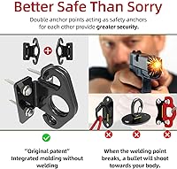 Vista 2 de Resistance Band Wall Anchors, Wall Mounted Modular Hooking Platform, Workout Wall Mount Anchor, Training Anchor Mounted Hook Exercise Station for