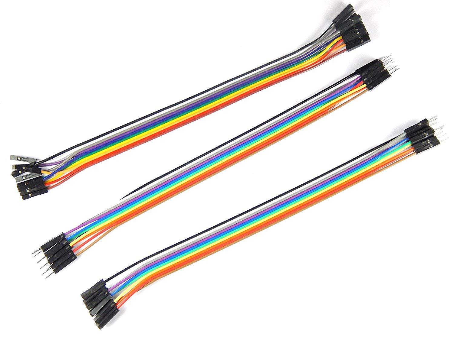 Robotbanao Jumper Wires Male to Female Combo Pack (10+10+10) - Breadboard Jumper Wires