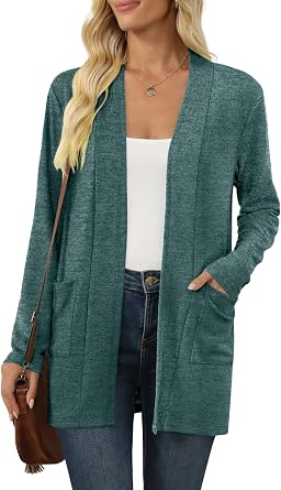 Womens Long Sleeve Cardigan Lightweight Casual Cardigans S-3XL