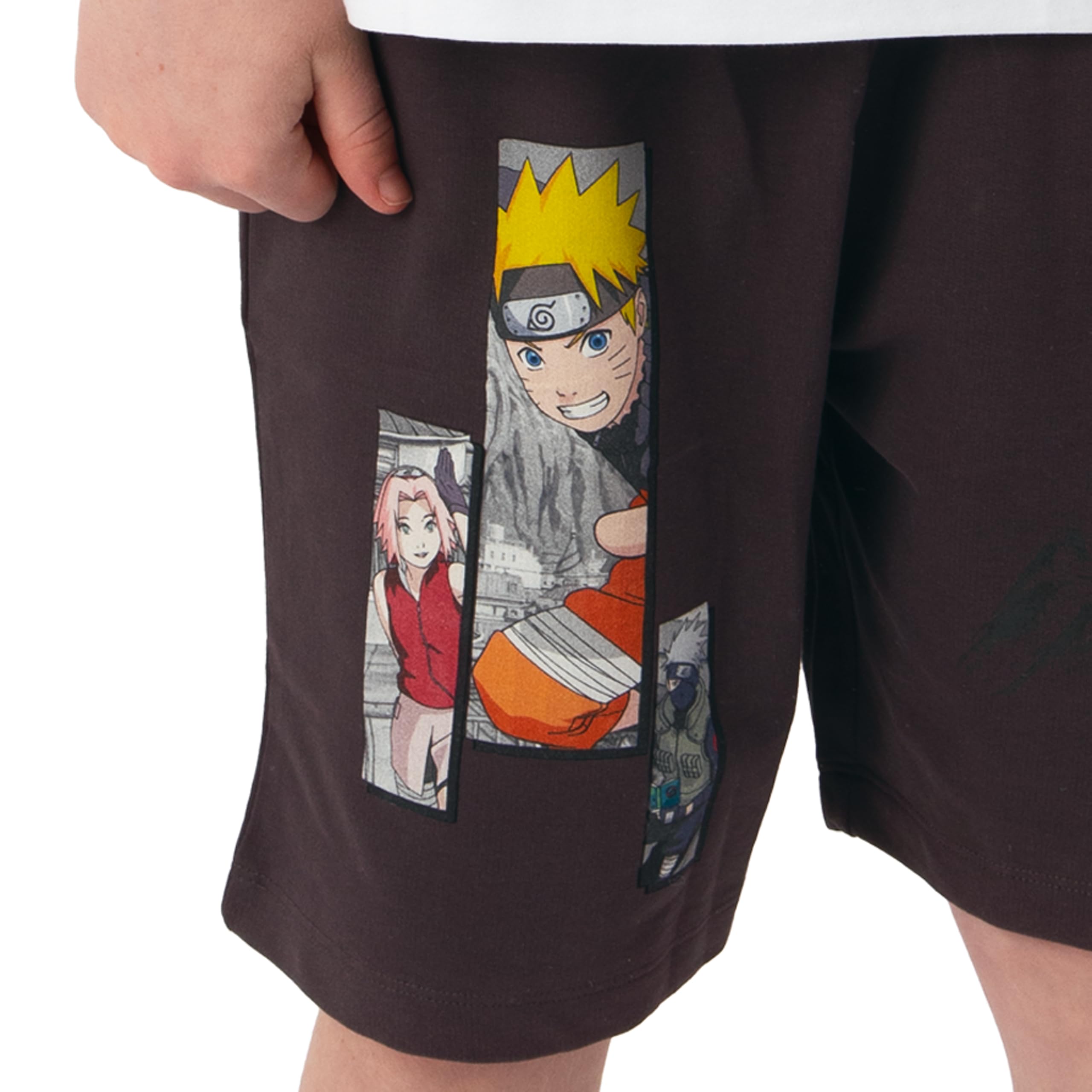 Naruto Set Tshirt Bambino E Shorts, Set Maglietta Ragazzo E Pantaloncini Anime, Abbigliamento Bambino Coordinato