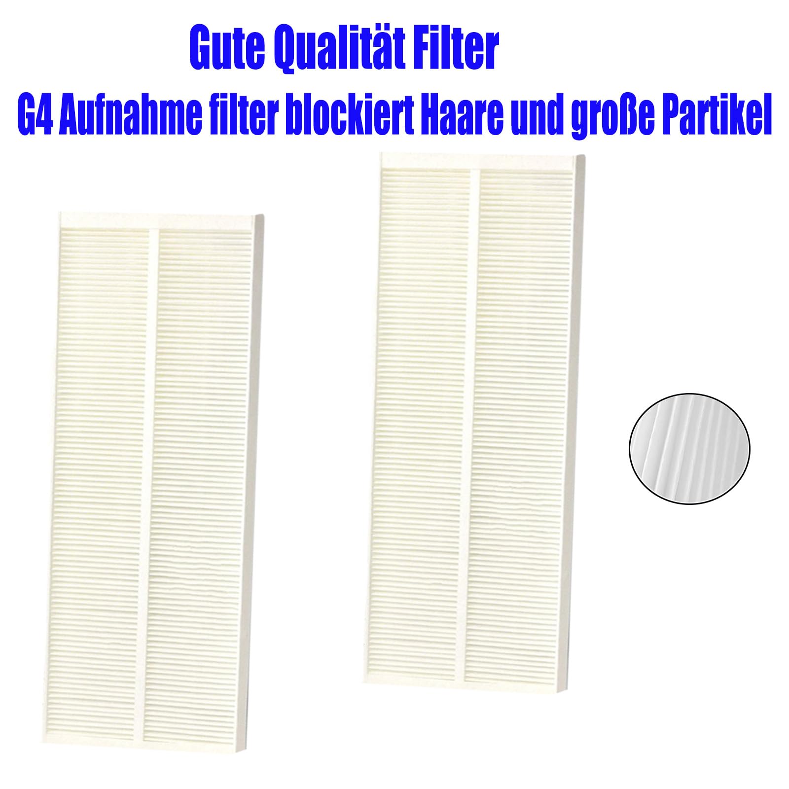 Ersatzfilter für Zehnder Comfoair Q350 | kompatibel mit Zehnder Comfoair Q 350/450 / 600 Lüftungsgeräte | 2 Stück G4 (Aufnahme) Filterset