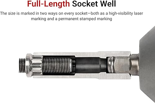 Miniatura 8 de TEKTON SID23213 - Enchufe de impacto de 12 puntos de 12 pulgada de profundidad x 12 pulgada (2 unidades)