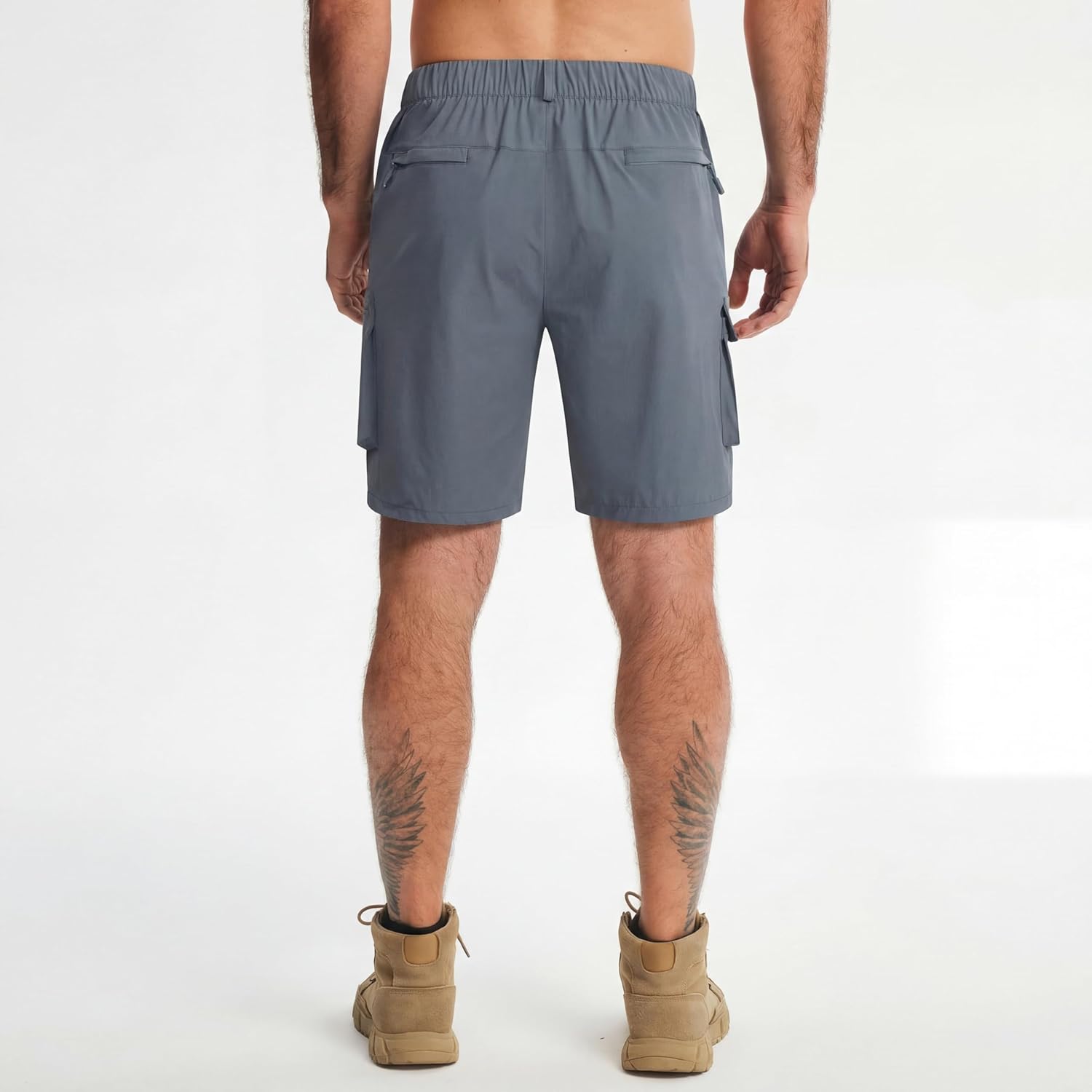 Men's Hiking Cargo Shorts Quick Dry Lightweight Shorts for Men with Zipper Pockets Water Resistant Casual Outdoor