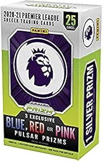 Premier League 2020-21 Panini Prizm Cards - Blaster Cereal Box (25 Cards - 1 Base Silver Prizm, 1 Base Blue Pulsar Prizm, 2 Exclusive Base Pulsar Prizms & 1 Insert)