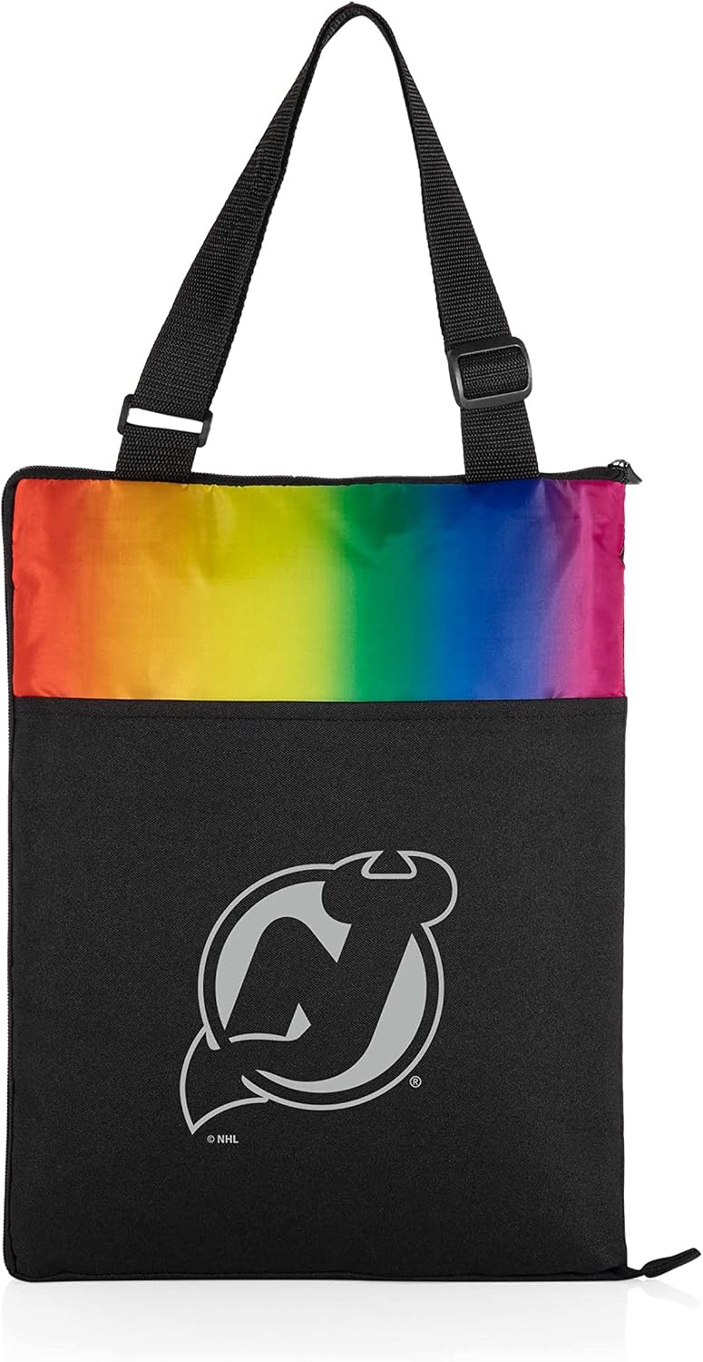 PICNIC TIME NHL Unisex-Adult NHL Vista Outdoor Picnic Blanket & Tote, Beach Blanket, Camping Blanket