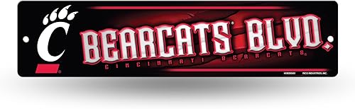 Miniatura 10 de NCAA Rico Industries Placa de calle de plástico Placa de calle de plástico de 4" x 16" Color del equipo,Alternativo,Champ,man