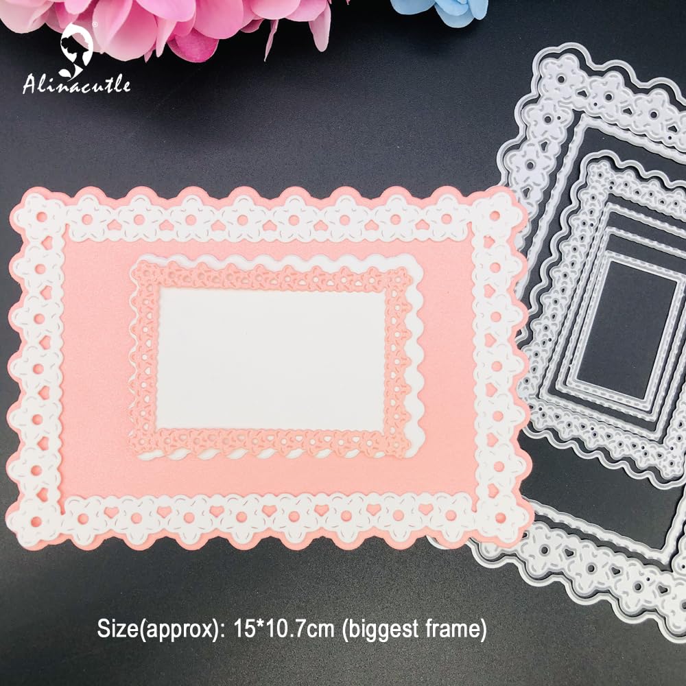 Snapklik.com : Alinacutle Flower Floral Frames Die Cut Metal Cutting ...