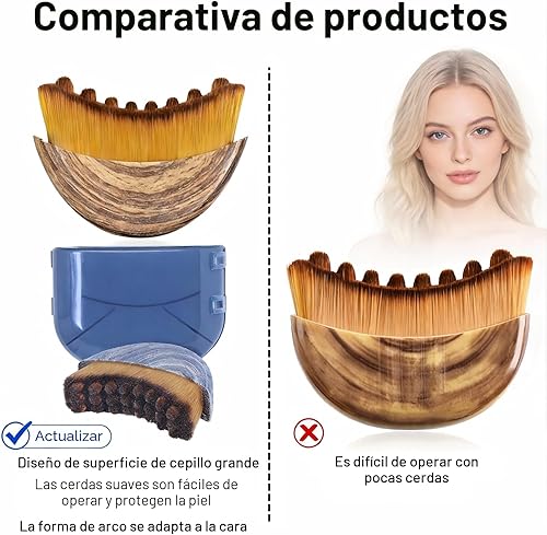 Miniatura 5 de Cepillo para esculpir contorno facial - Drenaje linfático para antihinchazón, elevación y brillo Aumenta la absorción del cuidado de la piel