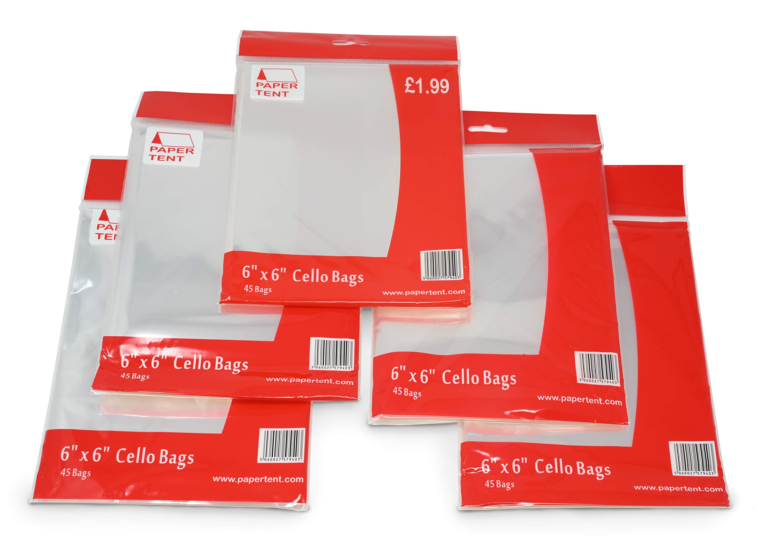 Handcrafted Greeting Greeting Cards Tags Super Clear 40 Micron Cello Bags  For Greeting Cards & Crafts - Pack Of 500+ Resealable Plastic Bags