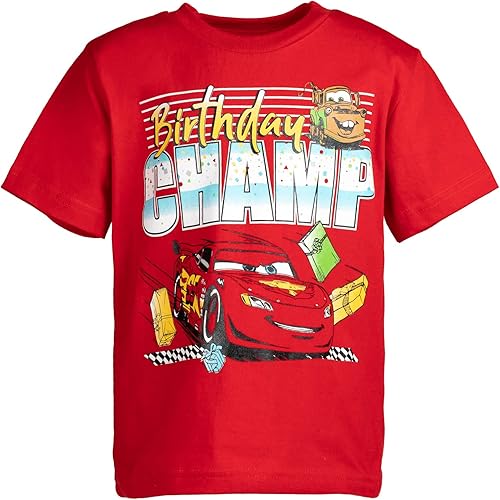Disney Mickey Mouse Pixar Toy Story Cars Lion King - Camiseta de cumpleaños para niños grandes