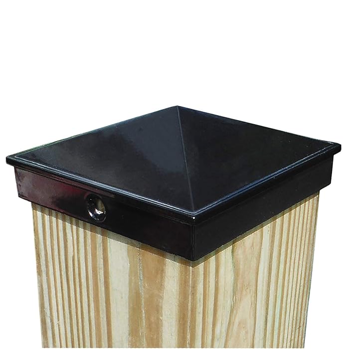 Buy 4x4 Fence Post Cap (3 1/2") Single Pack Black Powder Coated