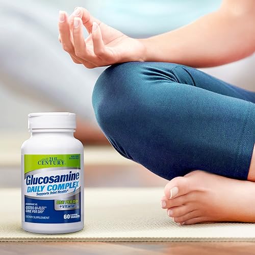 Miniatura 4 de Siglo XXI Glucosamine Chondroitin Complejo Plus MSM avanzada Plus D de triple Fuerza tabletas 80Count