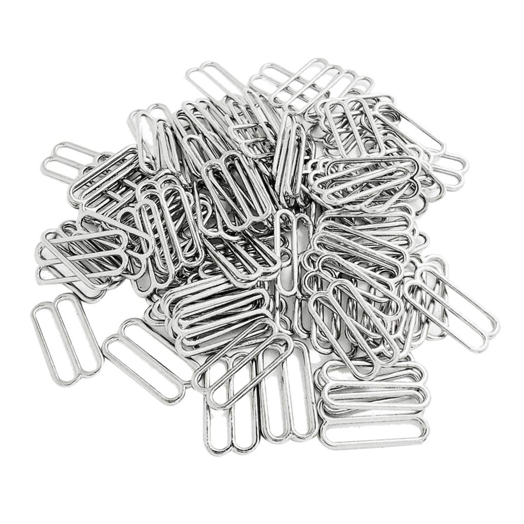 10 zestawów 100 sztuk metalowy biustonosz bielizna pasek klips do szycia haczyk 8 kształtów 19 mm