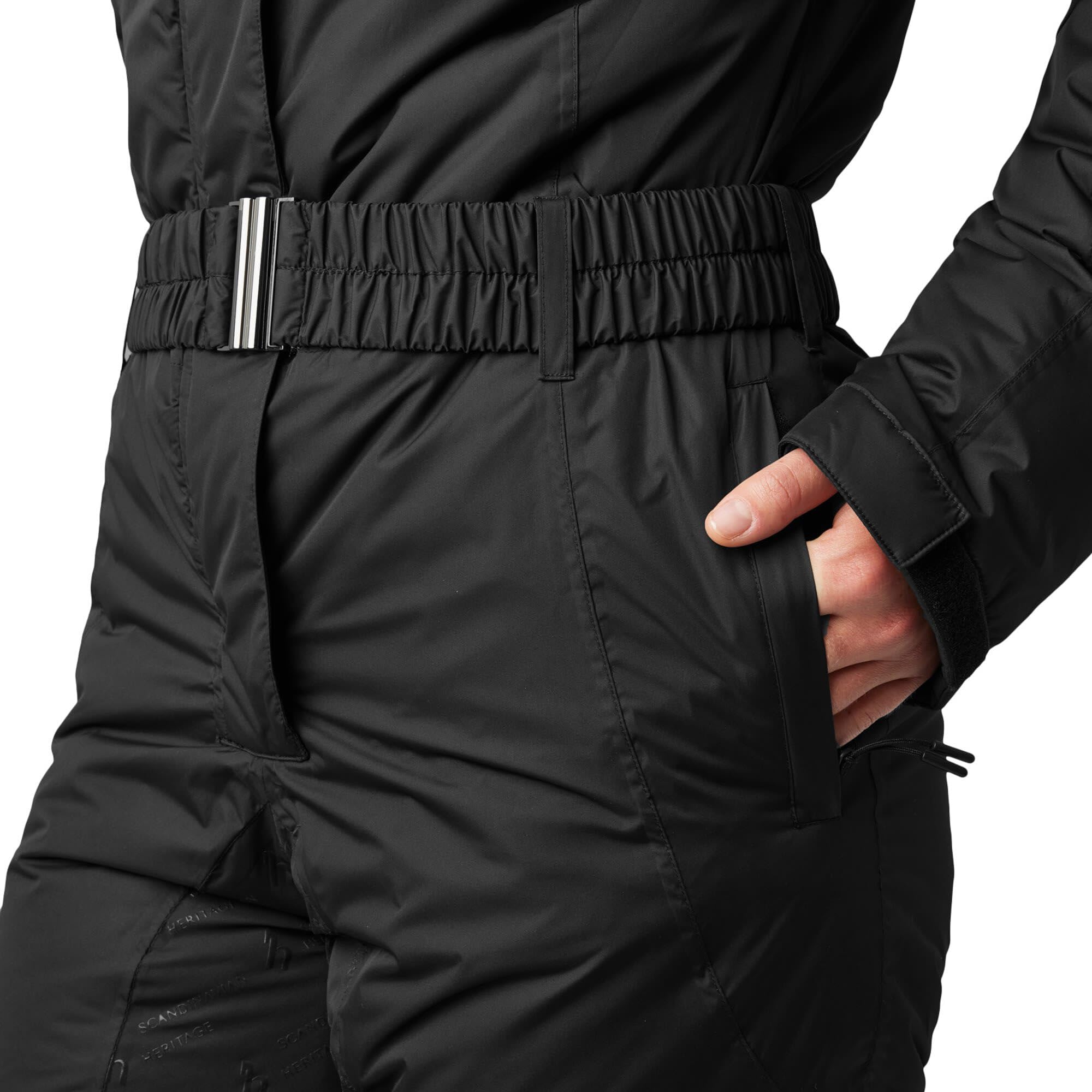 HORZE Damen Overall Annica, wasserabweisend, Winddicht, Silikon Vollbesatz, Schwarz, 40
