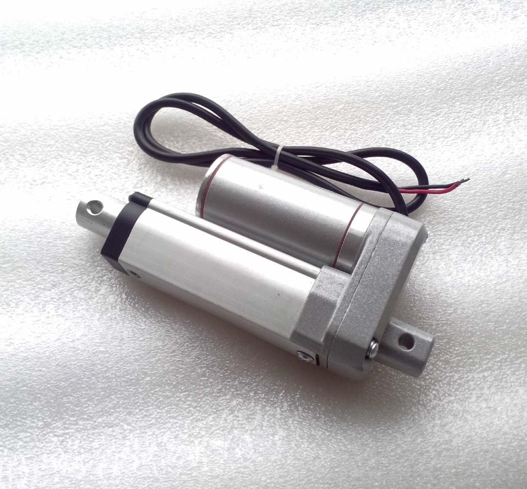 Electric Linear Actuator 24v DC Motor 200mm Stroke Linear Motion Controller 5mm/s 1500N Heavy Duty
