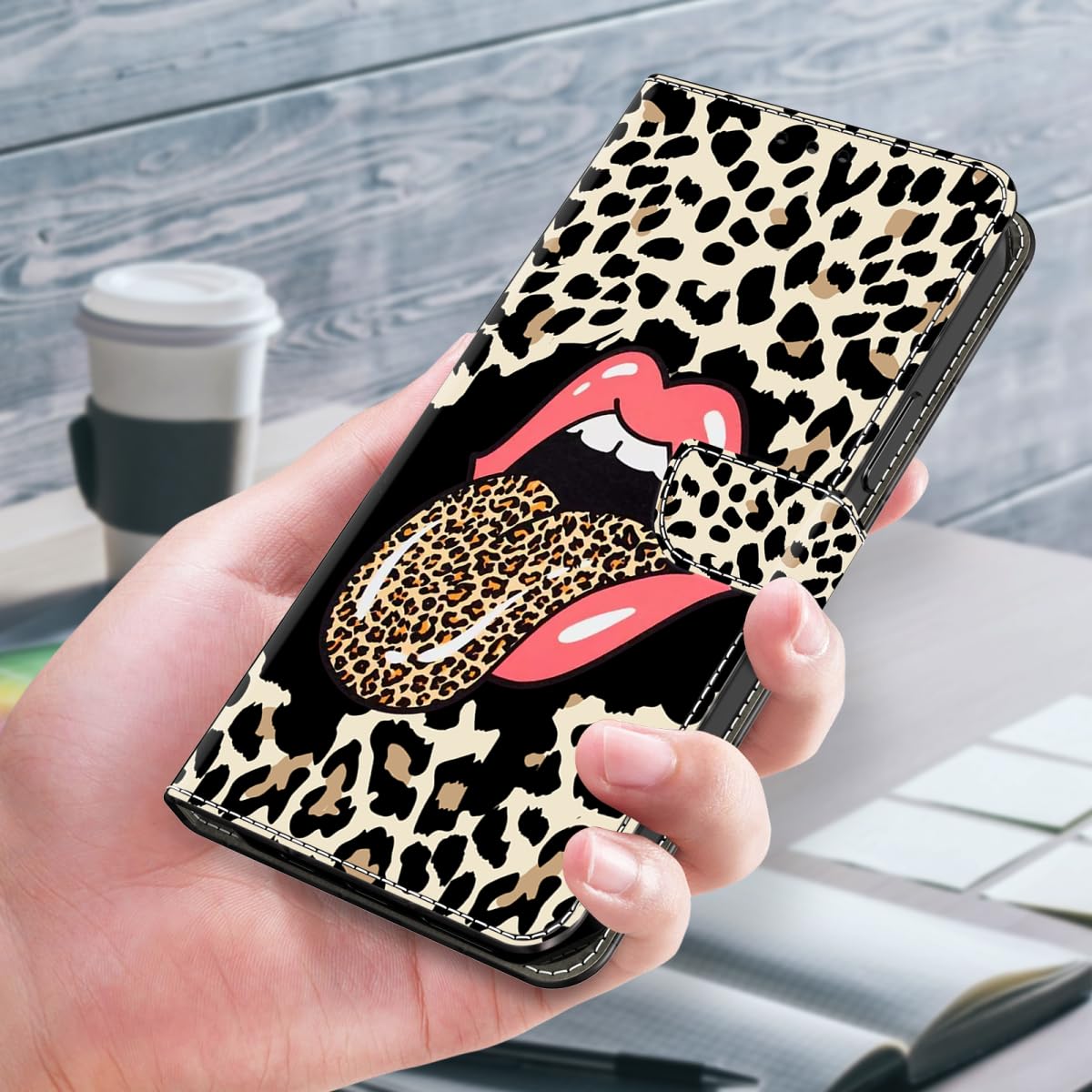 Google Pixel 8 Pro Hülle – Flip Case Mit 3D Glitzer, Leder-Optik, Kartenfach & Standfunktion (Roségold)