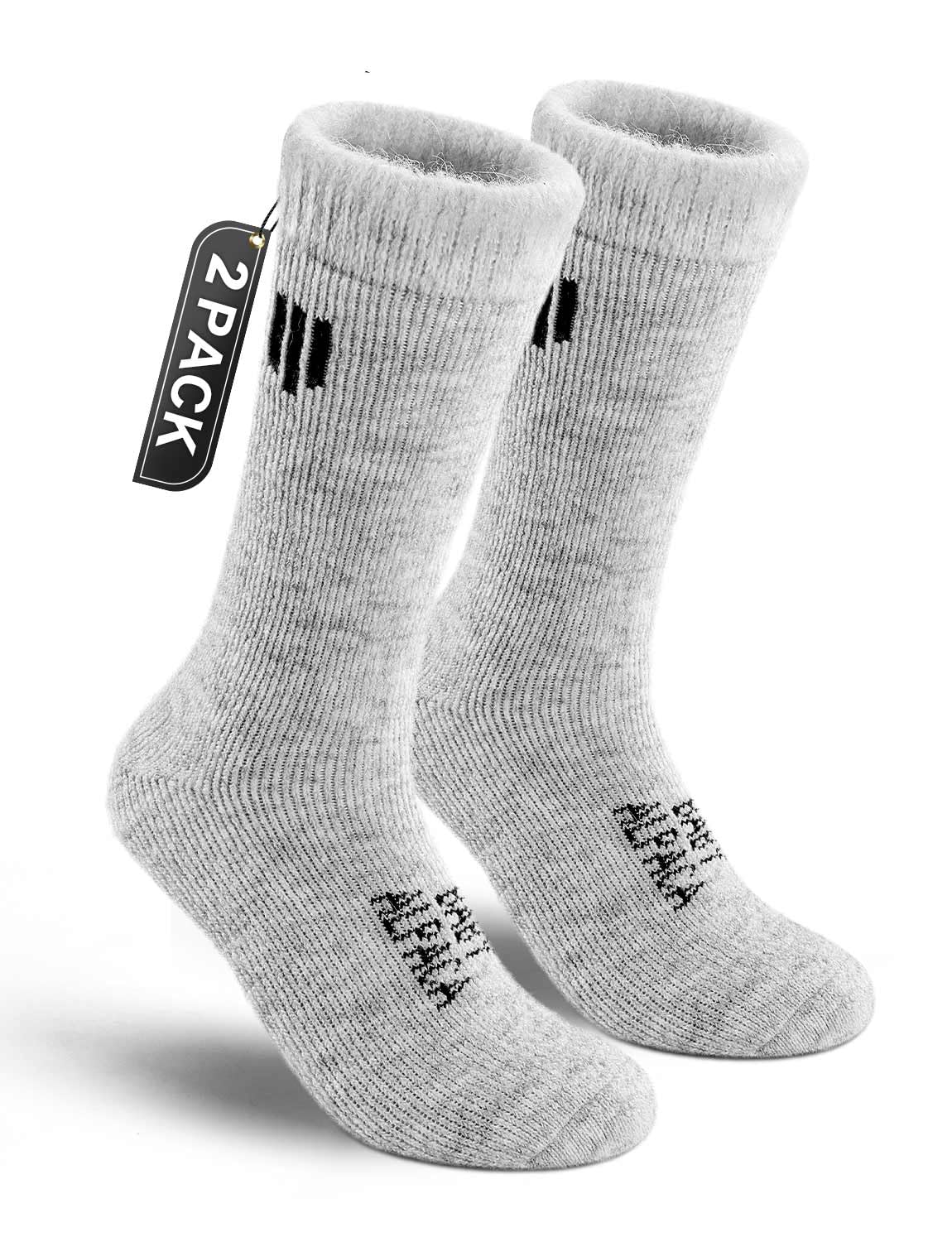 Alpaca Wool Boot Socks Men and Women Heavyweight Thick Thermal Socks Cold Weather Hunting Hiking Moisture Wicking