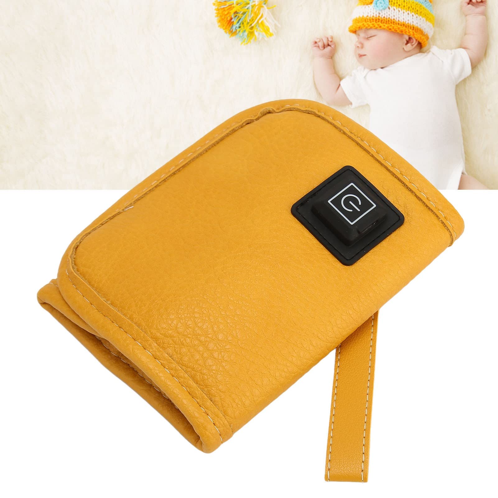 Scaldabiberon Portatile USB A 3 Temperature - Borsa Termica Regolabile Per Biberon 55-80mm, Verde