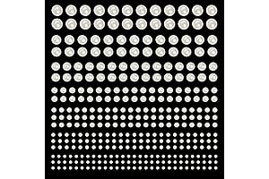 2032Pcs White Pearl Stick on Gems Self Adhesive