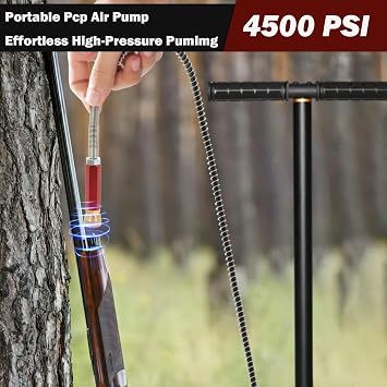 3ステージPCPハンドポンプ 4500PSI/30MPa 交換部品キット付き – 高圧エアポンプ PCPエアライフル、エアガン、HPAタンク、ペイントボール、ステンレススチールハンドエアポンプ、オイルウォーターフィルター付き