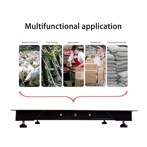 Miniatura 6 de Escala industrial del piso de la PEC, balanza digital precisa de la plataforma de 5000 libras1LB con indicador NTEP certificado legal para el