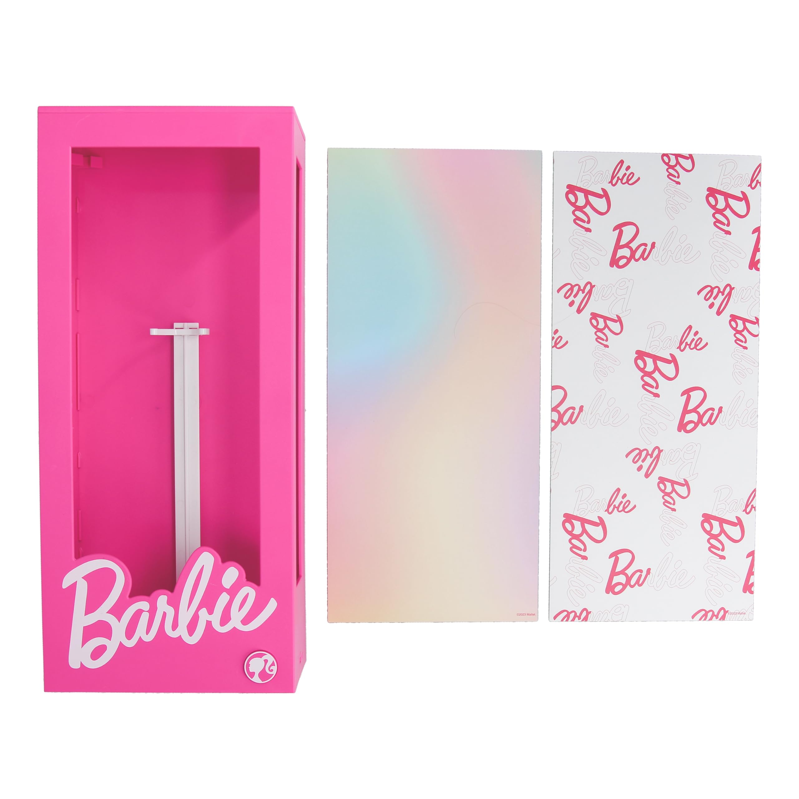 Lalka Barbie - oficjalnie licencjonowane podświetlane pudełko ekspozycyjne dla lalek, dekoracja sypialni i prezent dla dziewcząt, wysokość 34 cm | Paladone