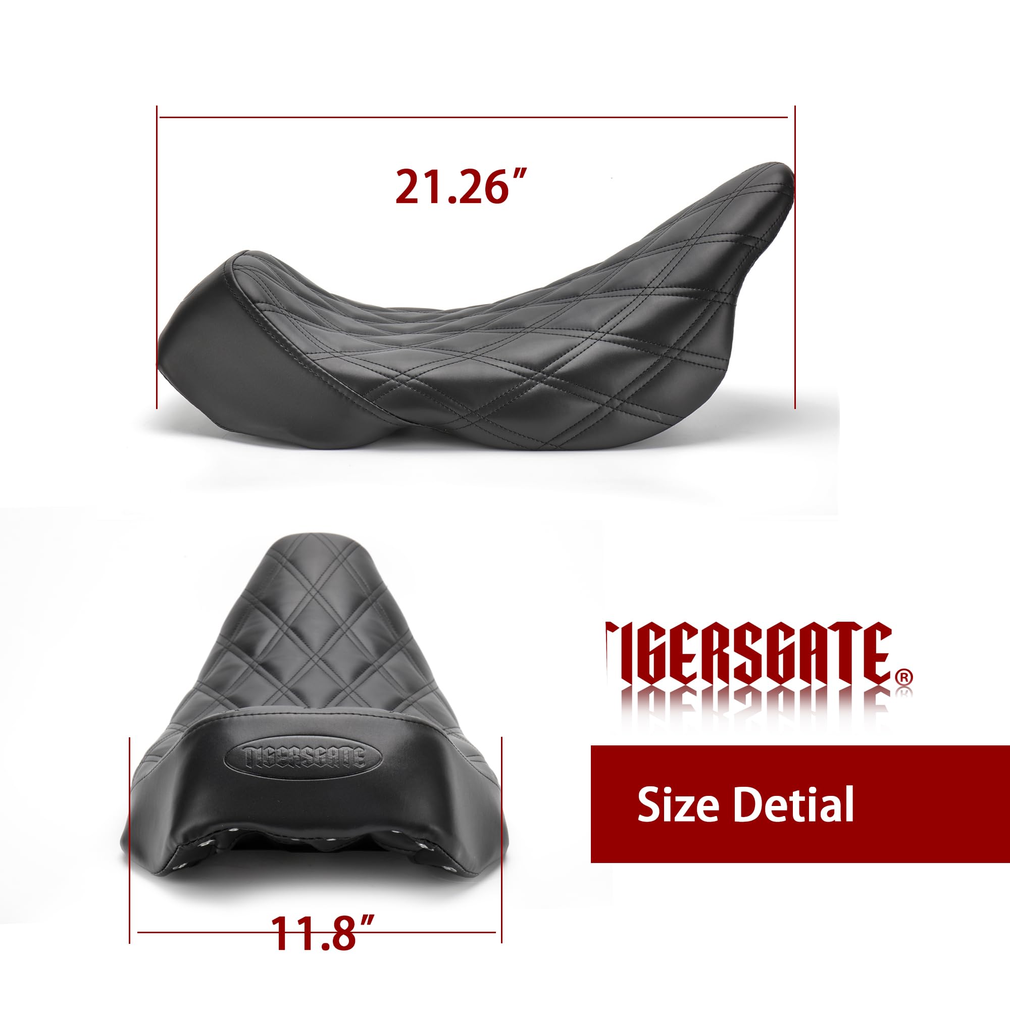 Amazon.com: TIGERSGATE Rhombus Synthetic Leather Black Modern low