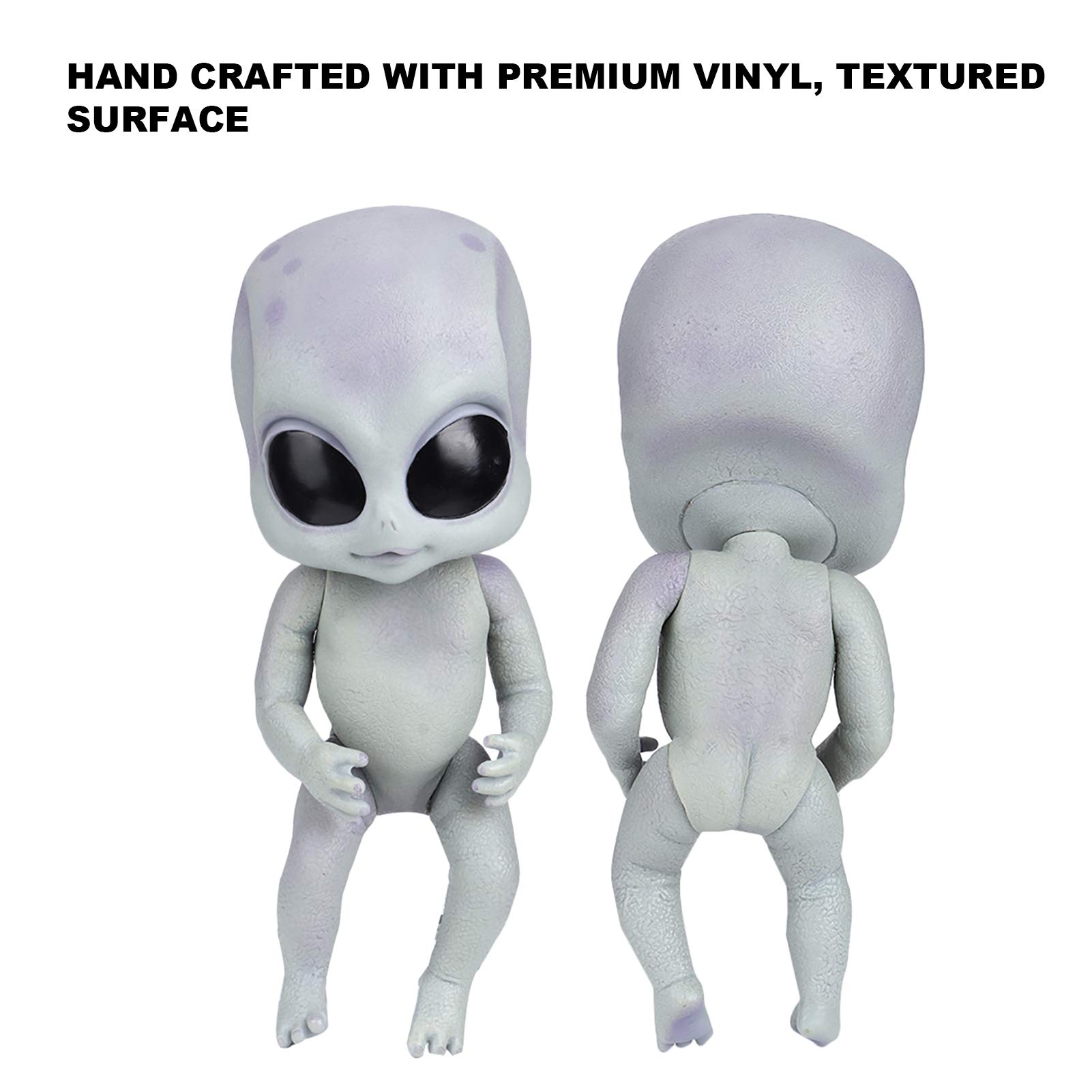 Collezione di Bambole Aliene Regalo per Bambini Adulti Simpatico Giocattolo in Vinile da 35 Cm Altamente Simulato per Collezionisti (alieno)