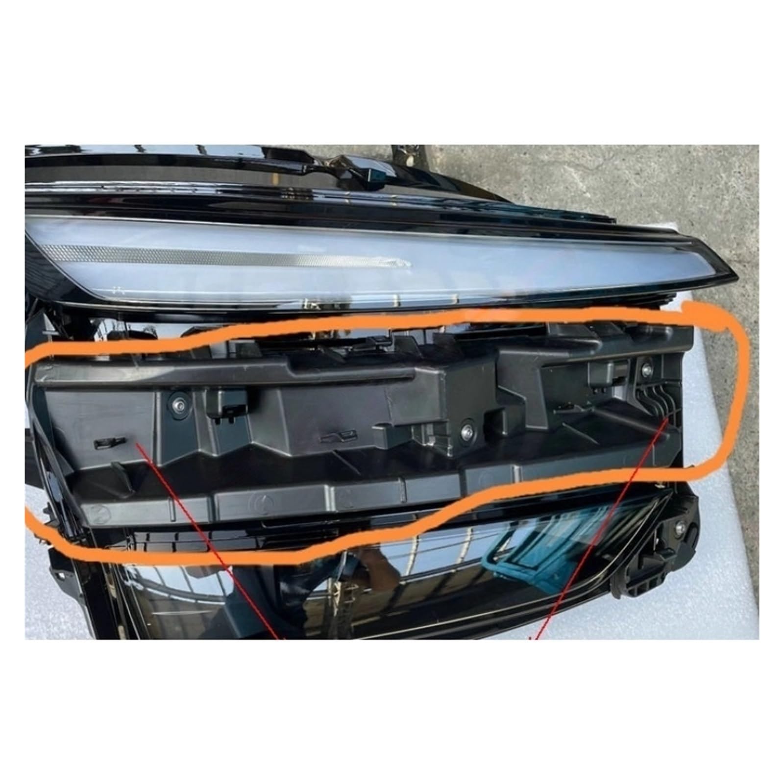 Kit de réparation de support de phare Phare inférieur 227.280 – 02 pour support de montage pour Base .280-01 pour Tesla ModelY Juniper 2025(227.280-01FrontLeft)