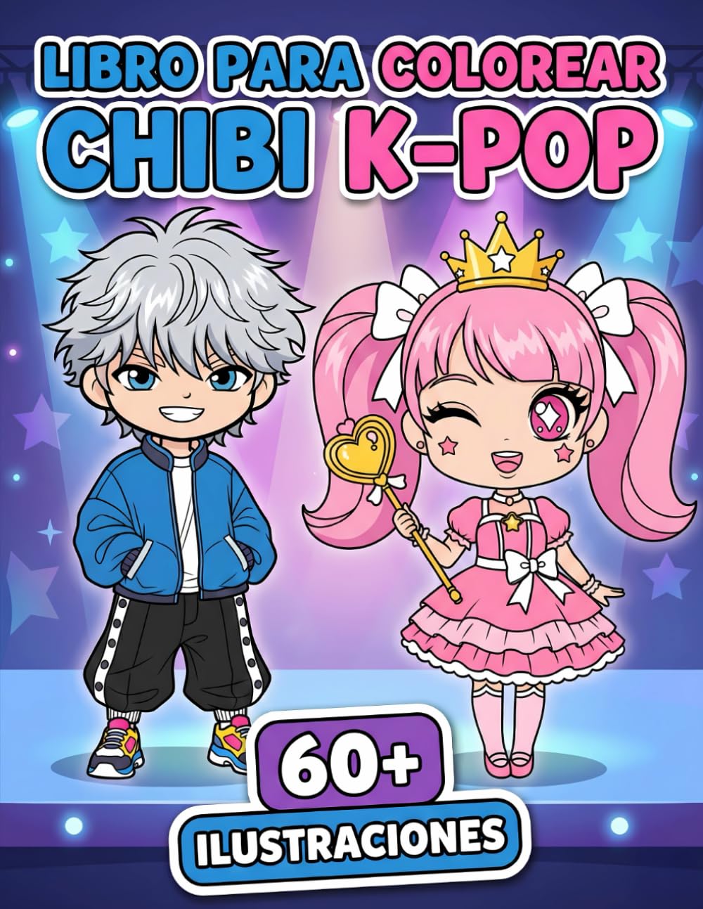 Libro para Colorear Chibi K-Pop: Más De 60 Ilustraciones Kawaii De Ídolos Coreanos Para Niñas Y Adolescentes, Ideal Para Regalar Y Relajarse