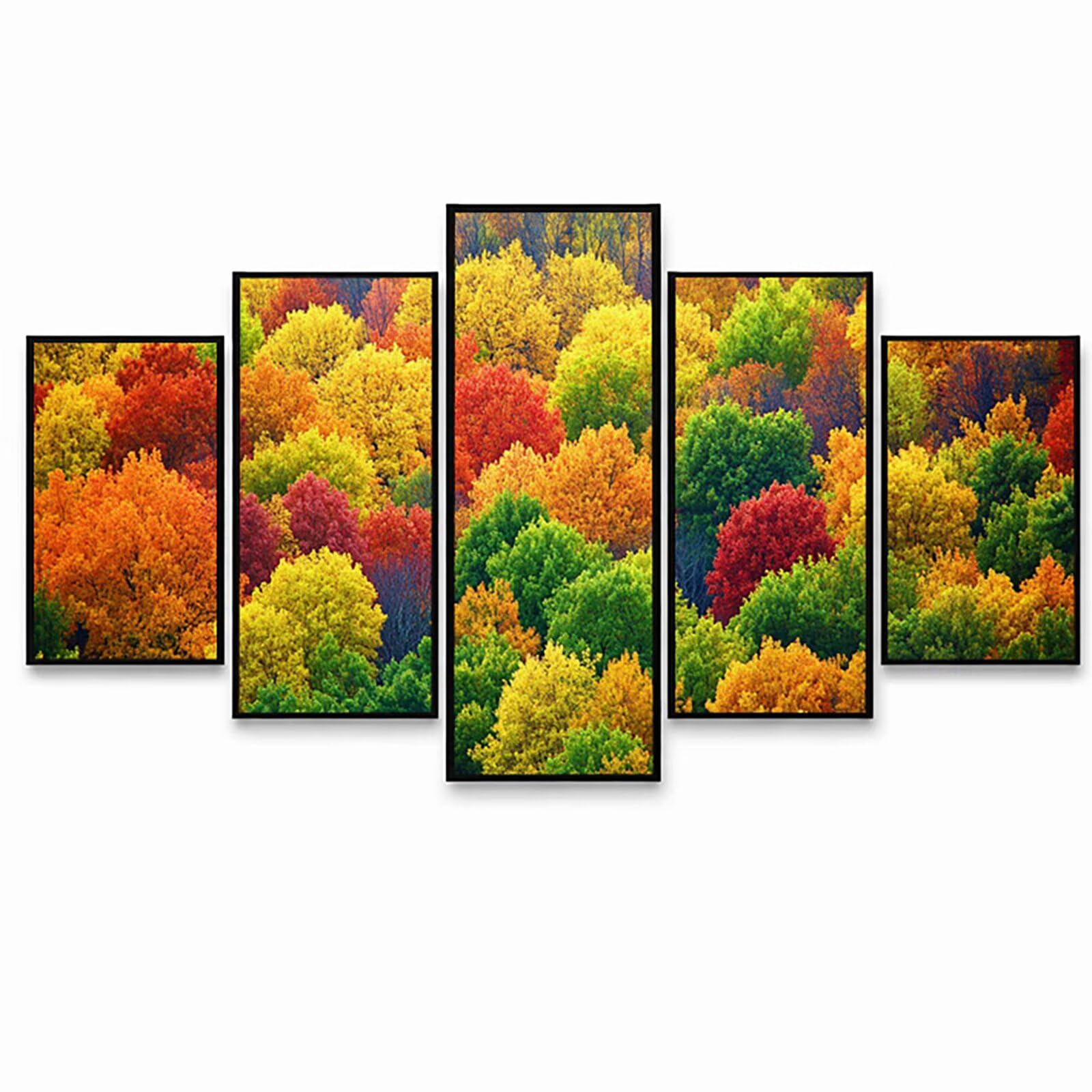 5 sztuk Diamond Painting drzewo, cyrkonie malarstwo numer dla dorosłych (trzy rozmiary), diamentowe malowanie dla dorosłych ścieg krzyżykowy zestaw rzemieślniczy do dekoracji salonu sypialnia biuro