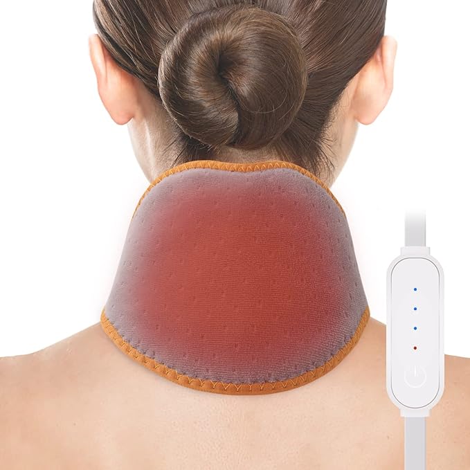 Comfheat Neck Heating Pad USB Portable Electric Heated Neck Wrap for