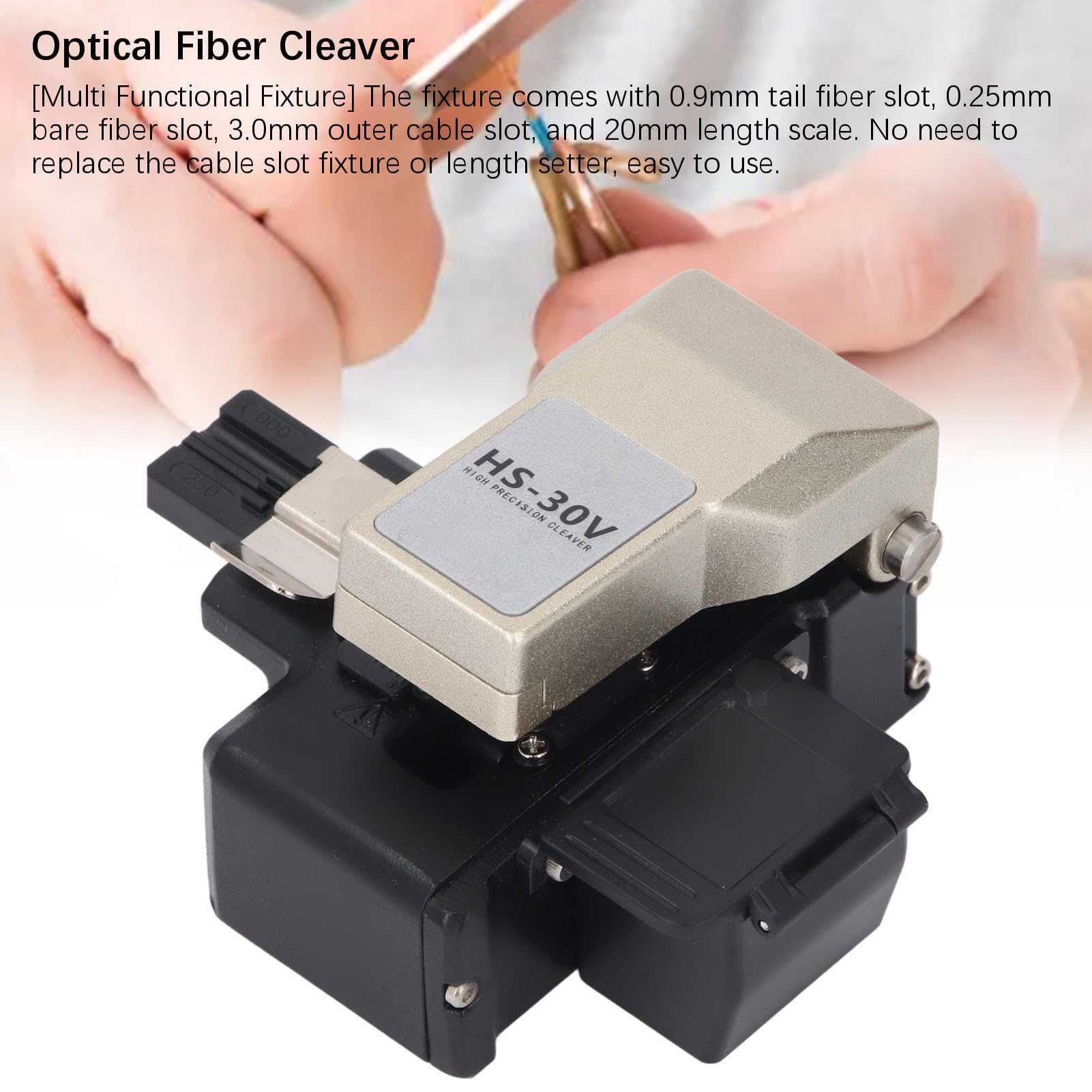 Generic Mannaia per Fibra Ottica Taglierina Automatica Multifunzionale Affidabile per Laboratori e Tecnici di Fibra Ottica 1 unità