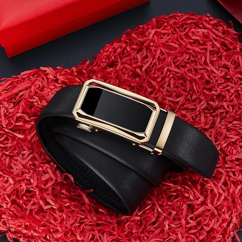 Men's Leather Belt Business Automatic Buckle Casual Belt Men's Cowhide Belt2