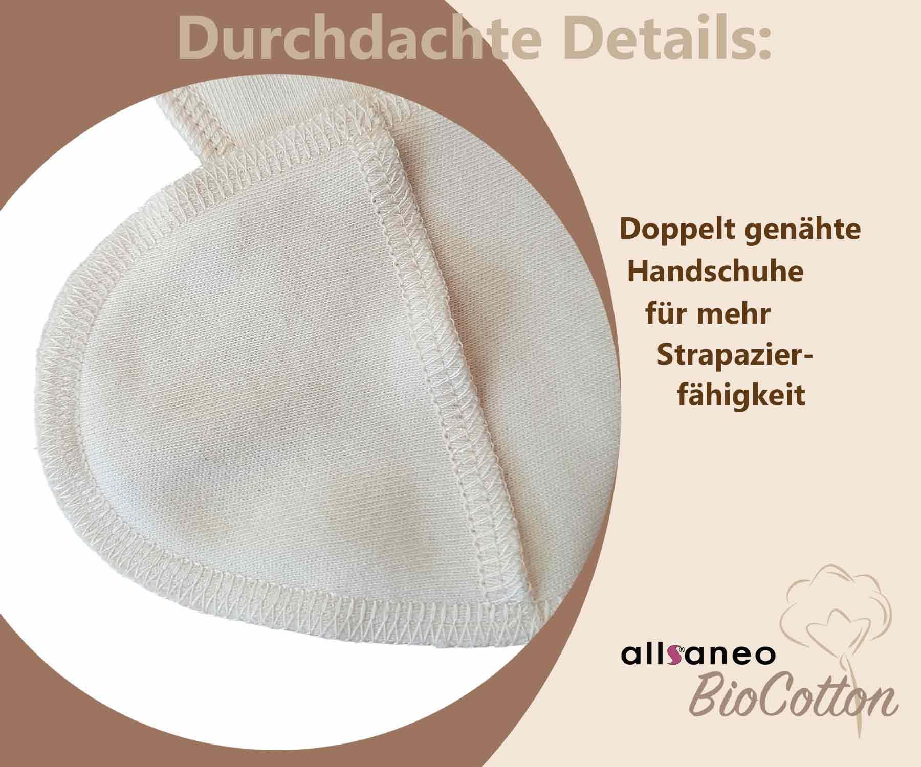 Neurodermitisoverall aus Bio-Baumwolle, Kratzschutz-Anzug bei Neurodermitis mit angenähten Handschuhen und Füßlingen