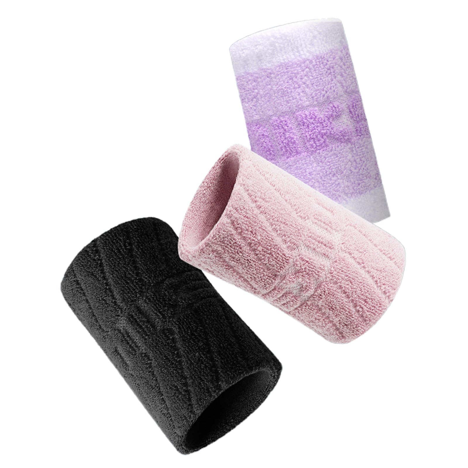 Bracelet Tennis Lot De 2 Bandeaux De Poignet Anti-transpiration - Noir - 15x8cm - Pour Sport/hommes/femmes Bracelet éponge