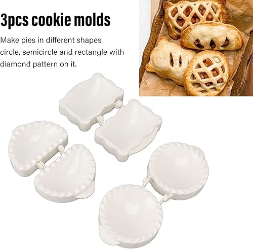 Miniatura 4 de Mini moldes clásicos para tartas de mano, molde de prensa de pastel de mano, prensatelas de bolsillo, moldes para pasteles de bolsillo para