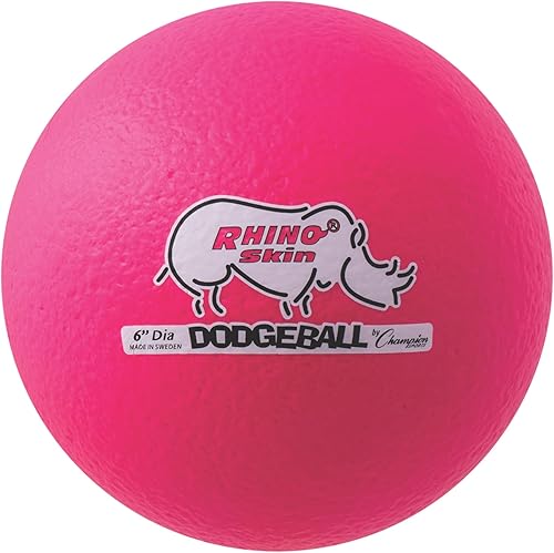 Miniatura 13 de Champion Sports Rhino Skin - Juegos de bolas de dodgeball de rebote bajo y individuales para juegos de juegos infantiles, PE, patio trasero y liga