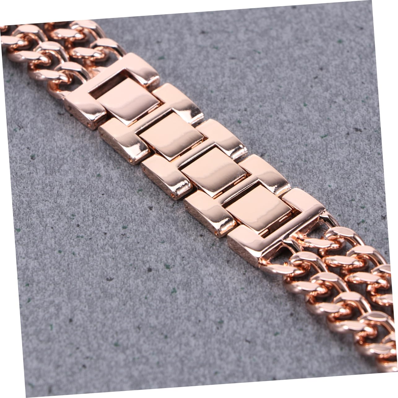 Gatuida 2 Pièces Bracelet Double Rangée Chaîne Bracelet De Montre En Acier Ceinture En Acier Inoxydable