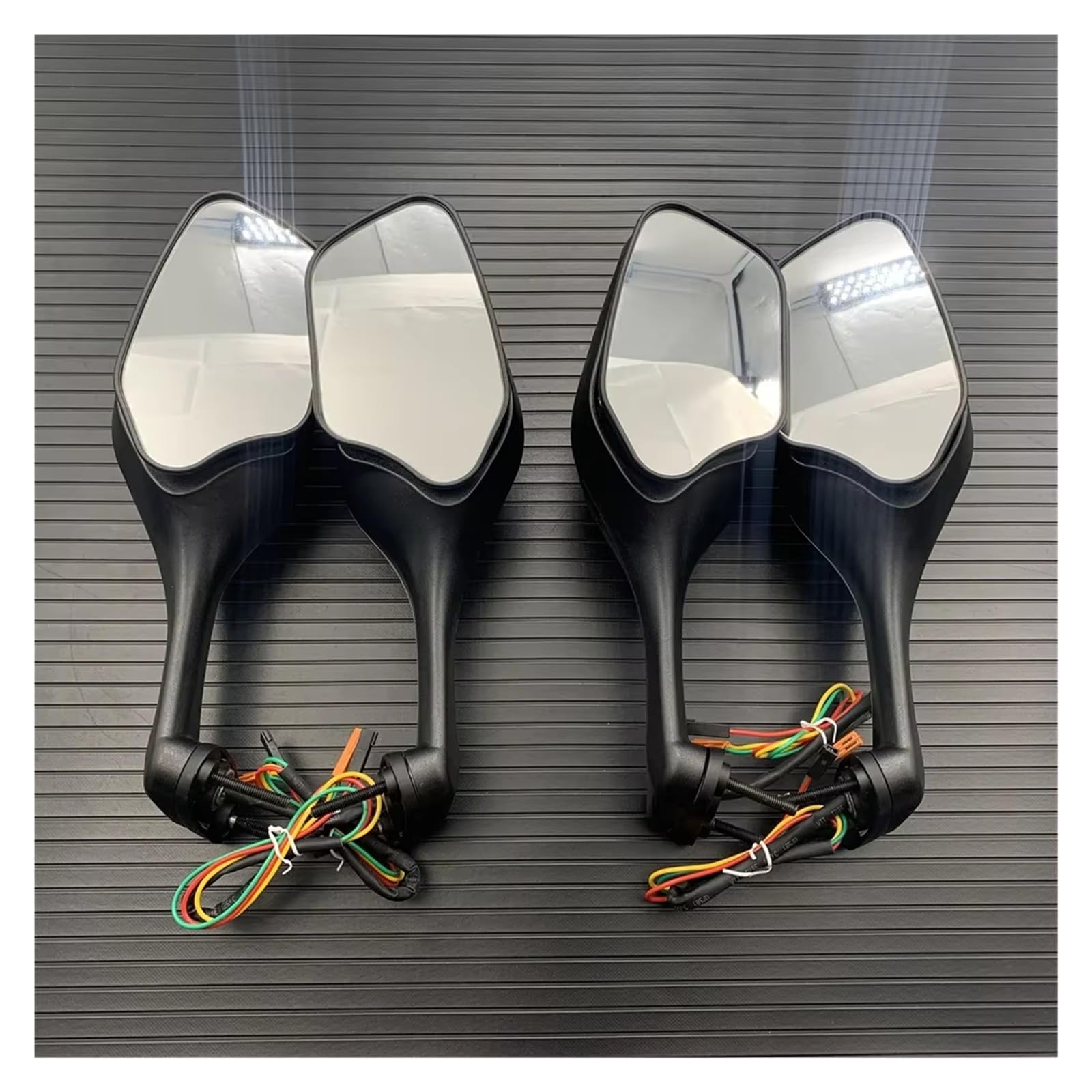 Espejos Motocicleta Para CBR1000RR 2008-2014 2015 2016 Para VFR1200 2010-2012 Retrovisor Motocicleta Espejos Laterales Con Luz LED Intermitente