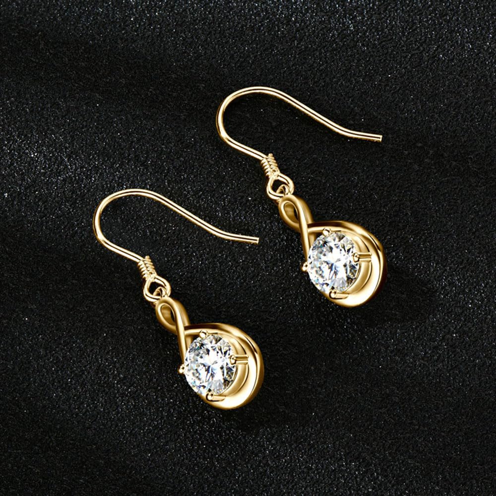 WBDWWTD Wassertropfen-Ohrringe aus Sterlingsilber, D-Farbe, Moissanit, Valentinstag-Schmuck, Geschenke für Frauen und Mädchen