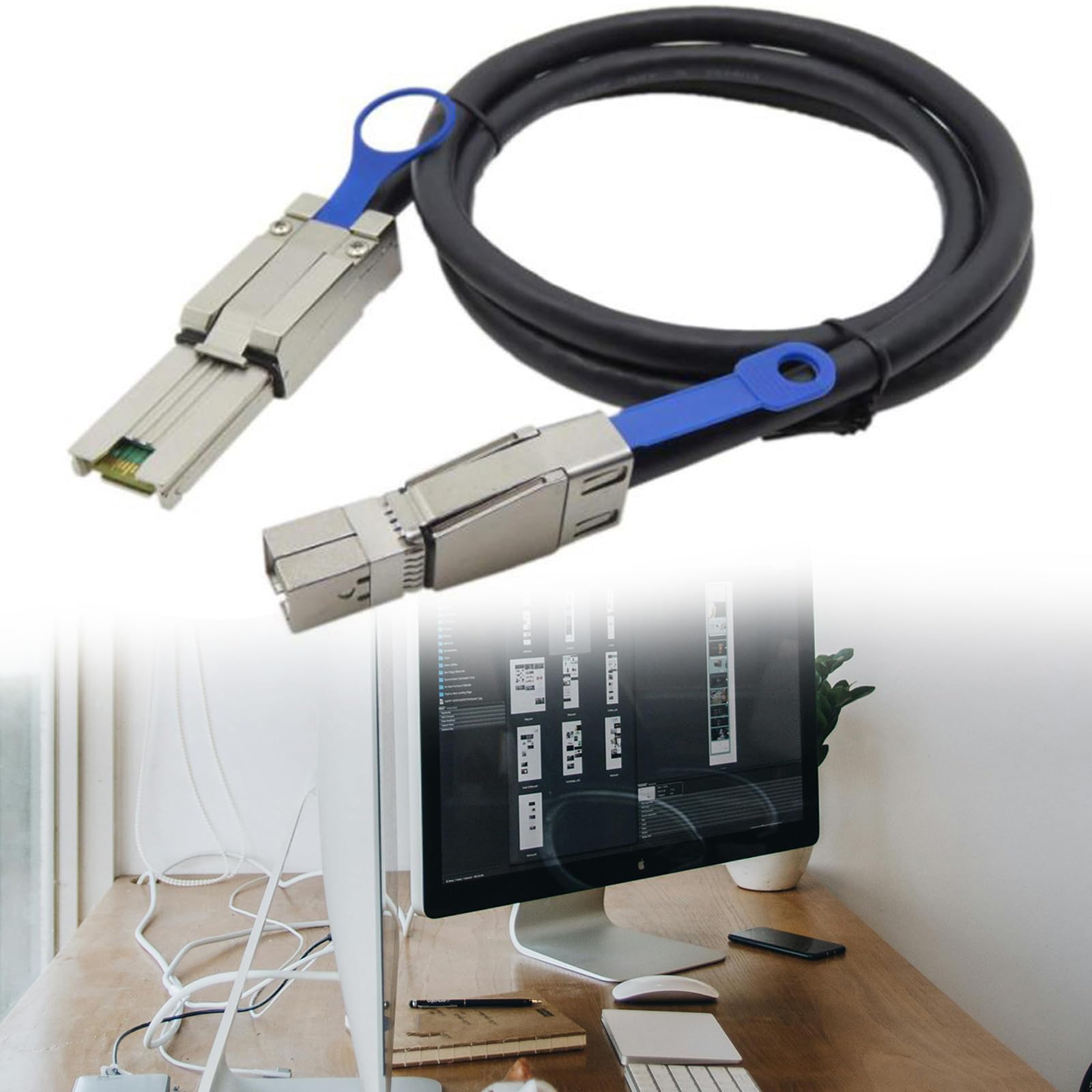 Cavo esterno da 0,5 m / 1 m / 2 m, da SFF-8088 a SFF-8644 ad alta densità, per server dati ad alta velocità