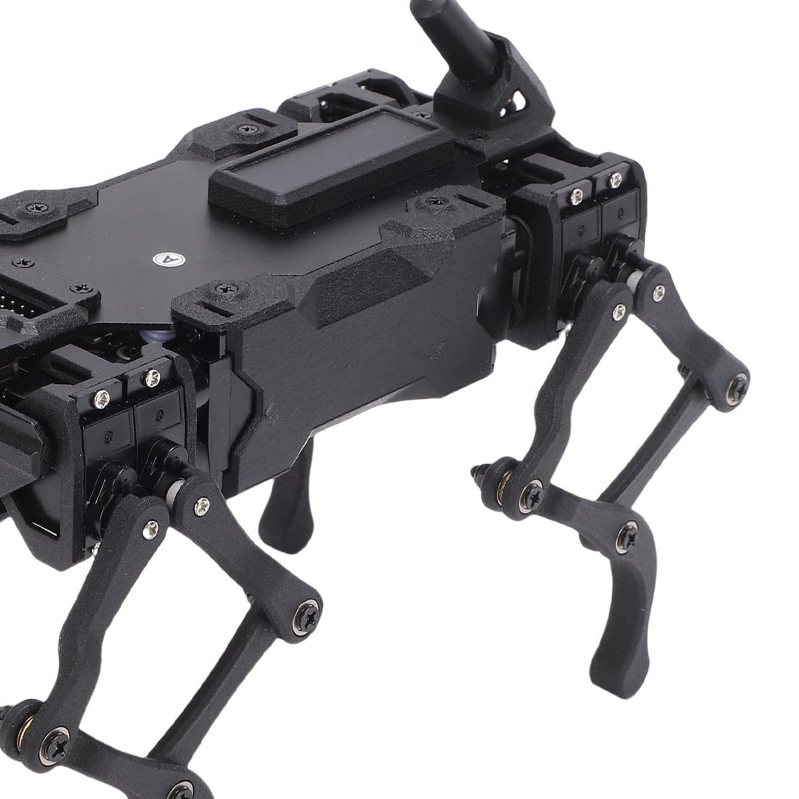 Cryfokt Cane Robot Quadrupede, Struttura della Gamba a Collegamento Multiplo 12 DOF Servi con Feedback in Tempo Reale Kit Robot Educativo STEM, Cane AI con Fotocamera Grandangolare da 5 MP a 160 Gradi