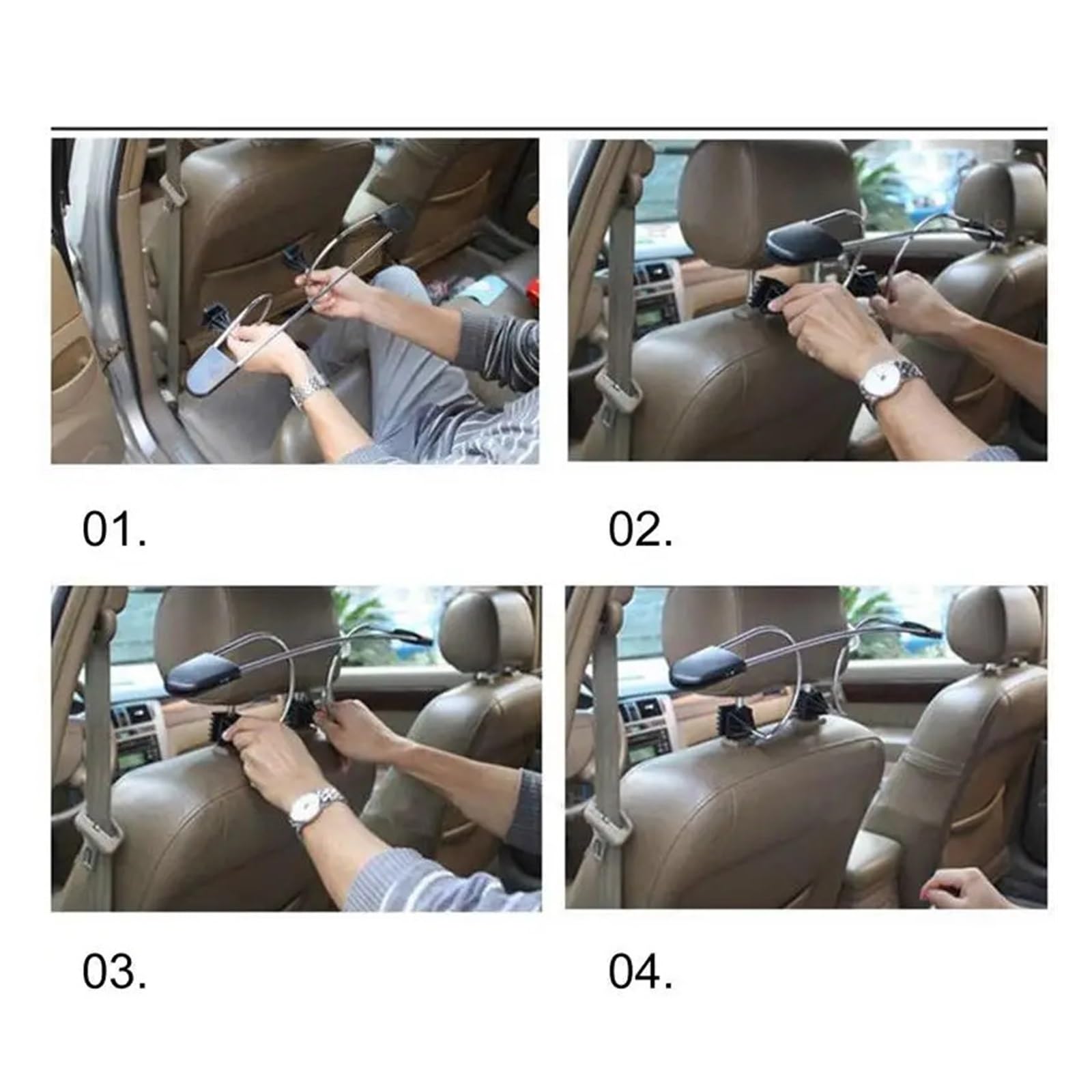 Muzhen Store Appendiabiti for seggiolino Auto Appendiabiti for poggiatesta Automatico Appendiabiti for poggiatesta for Sedile for Veicolo Compatibile con Giacche Tute Accessori for Auto Auto