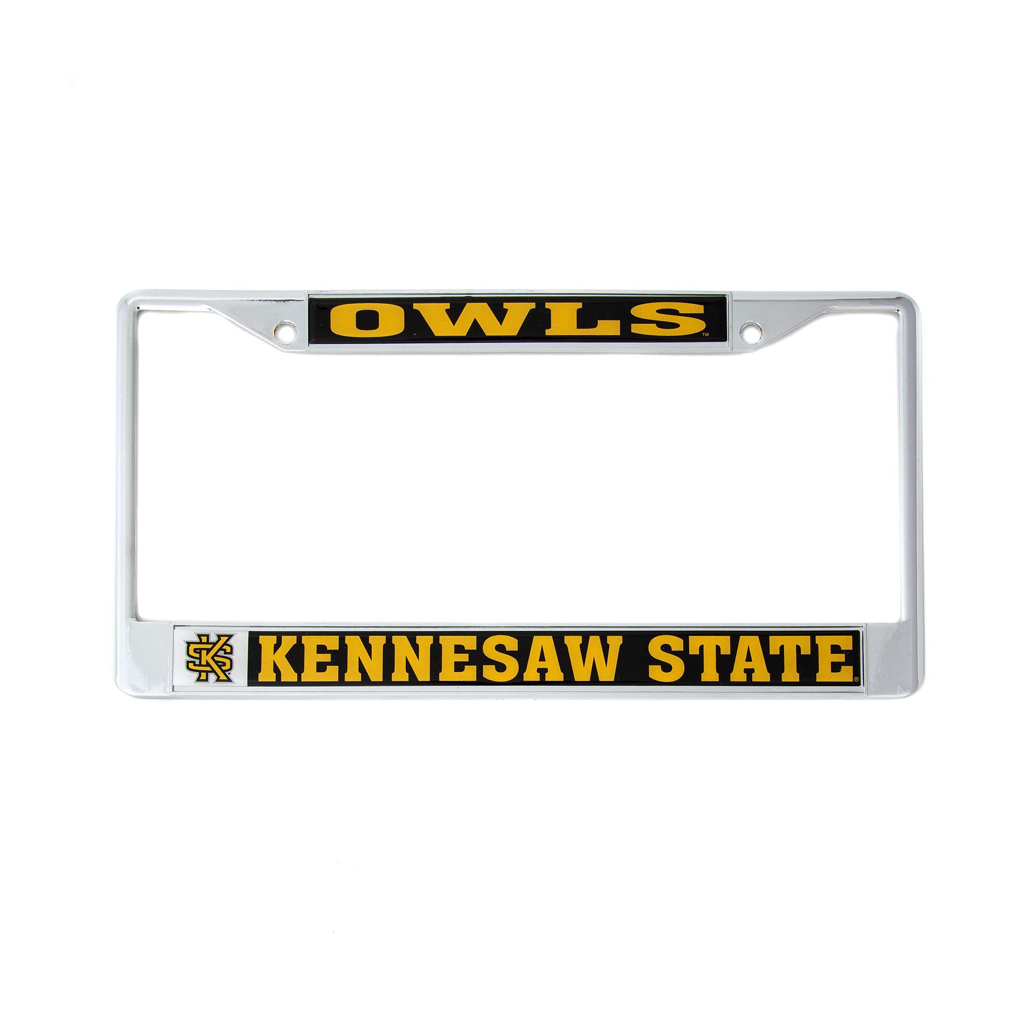 Desert CactusKennesaw State University Owls KSU Car Accessories Metal License Plate Frame and Tag Holder for Front or Rear of Car (Mascot)