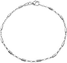 The Chain Company - Italian Cylinder Sterling Silver 7.5" Inch 19.5cm Bracelet