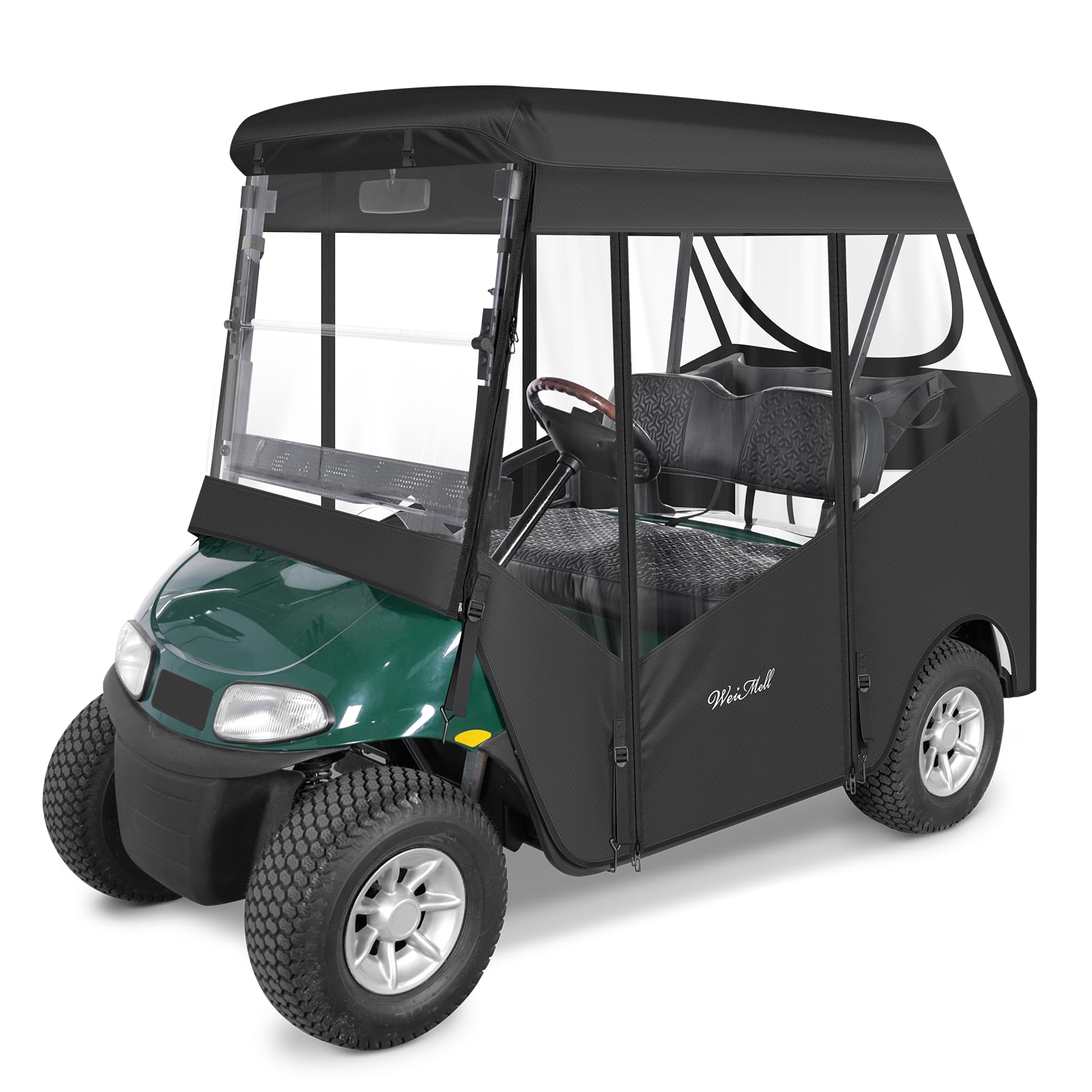 WEIMELL Golf Cart Enclosure 2 Passenger for EZGO RXV 2-Seater Rain Cover