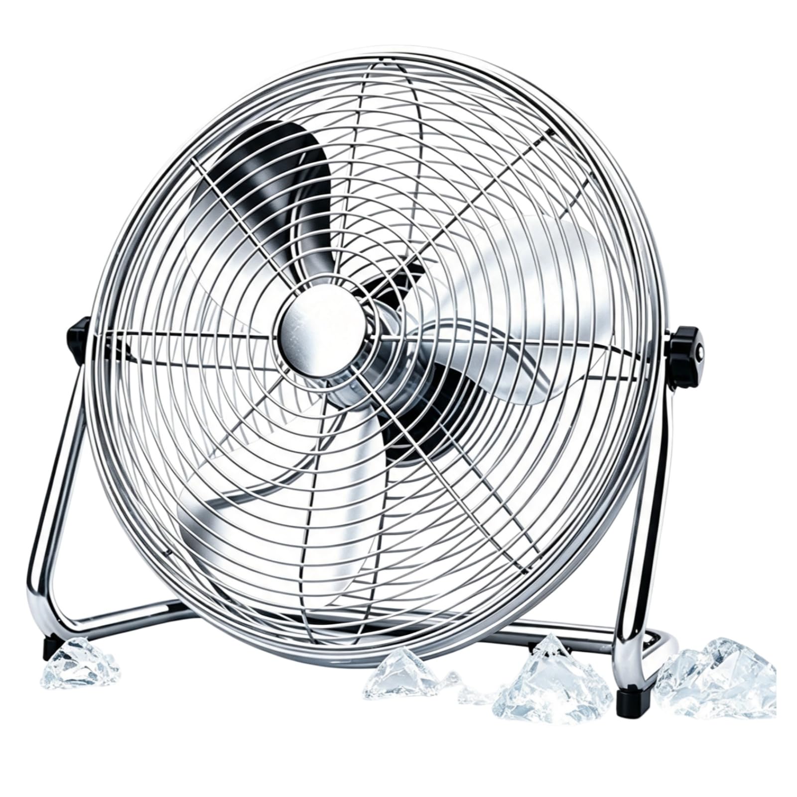 Portable Metal Floor Fan - metal pedestal fan with 3 Speed Levels, Industrial Floor Fan, Low Noise Copper Core Motor, Adjustable Tilting Pedestal Fan For Bedroom Dorm